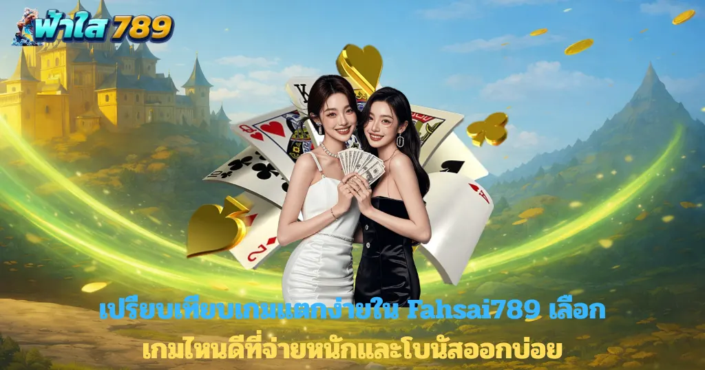 เปรียบเทียบเกมแตกง่ายใน Fahsai789 เลือกเกมไหนดีที่จ่ายหนักและโบนัสออกบ่อย
